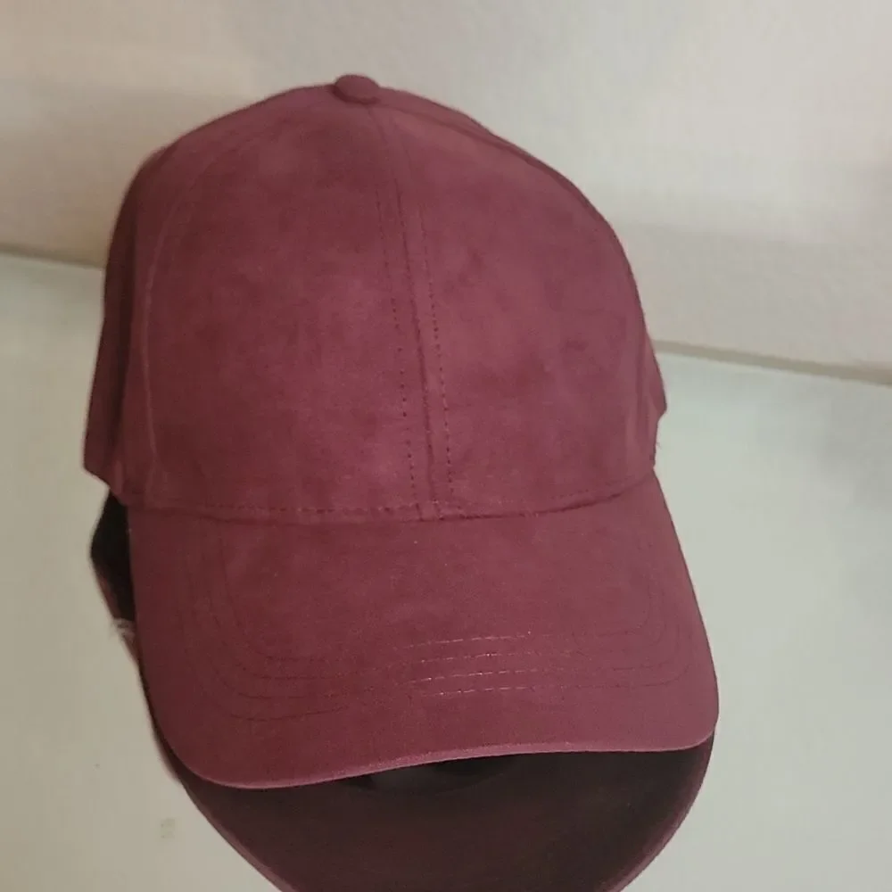 Faux Suede baseball caps